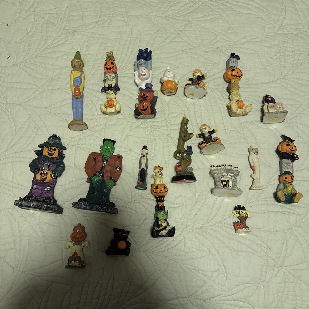 vintage halloween figures lot